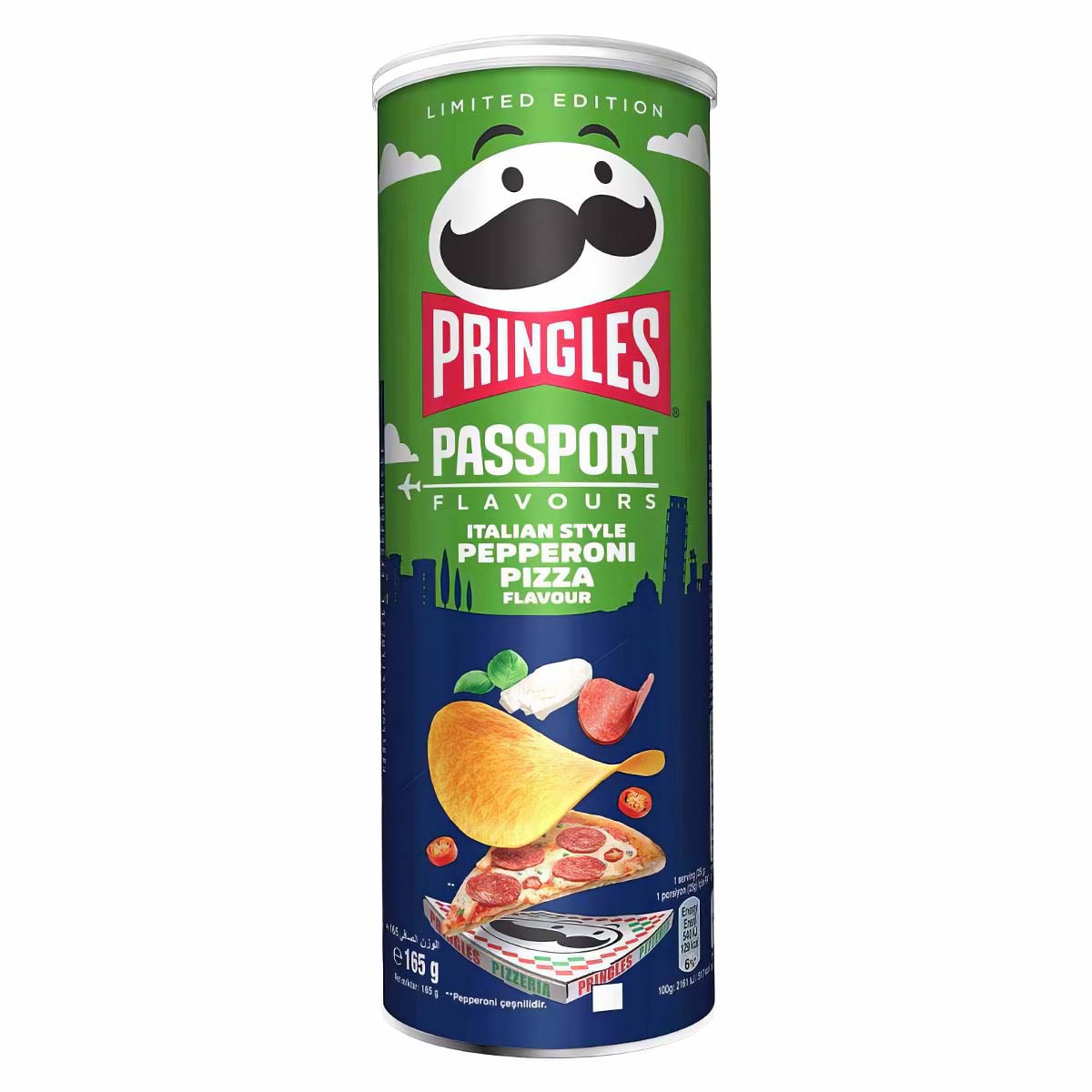 Pringles Pasport Italian Style вкус пепперони, 165 г