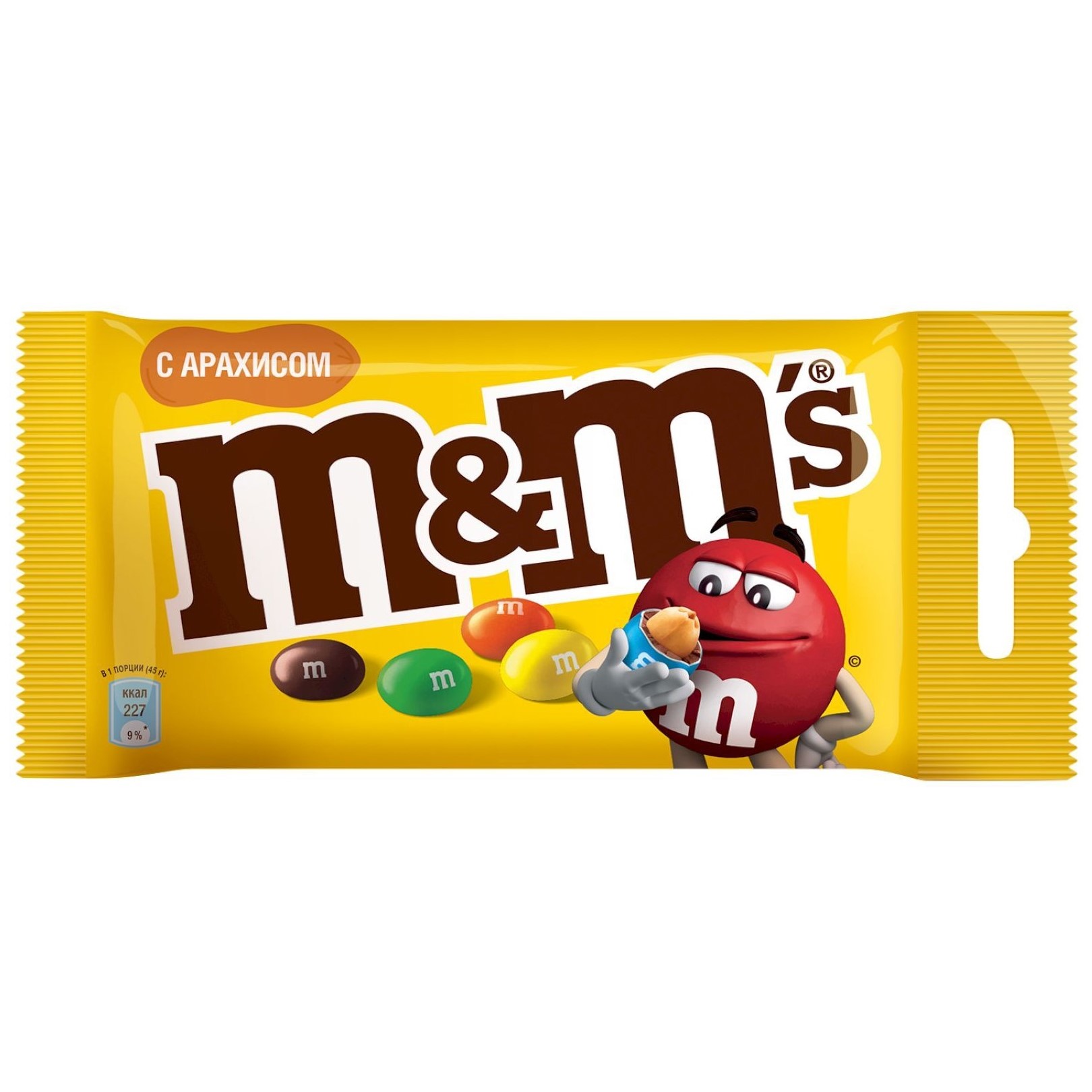 M&Ms  арахис 45 г