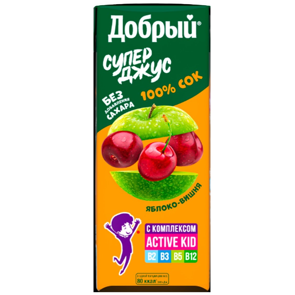 сок добрый 0,2 яблоко вишня