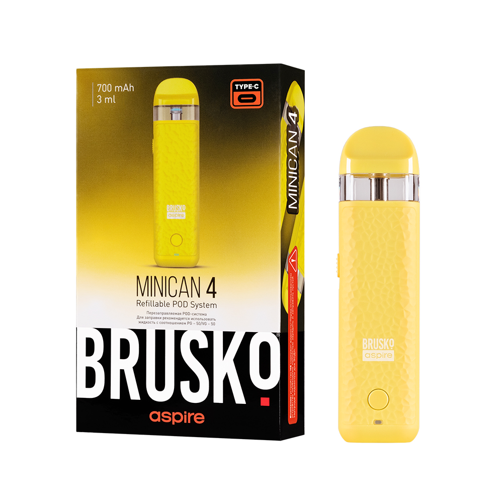 POD-Система Brusko Minican 4 (YELLOW)