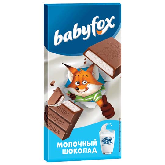 Шоколад Babyfox Молочный шоколад 90г
